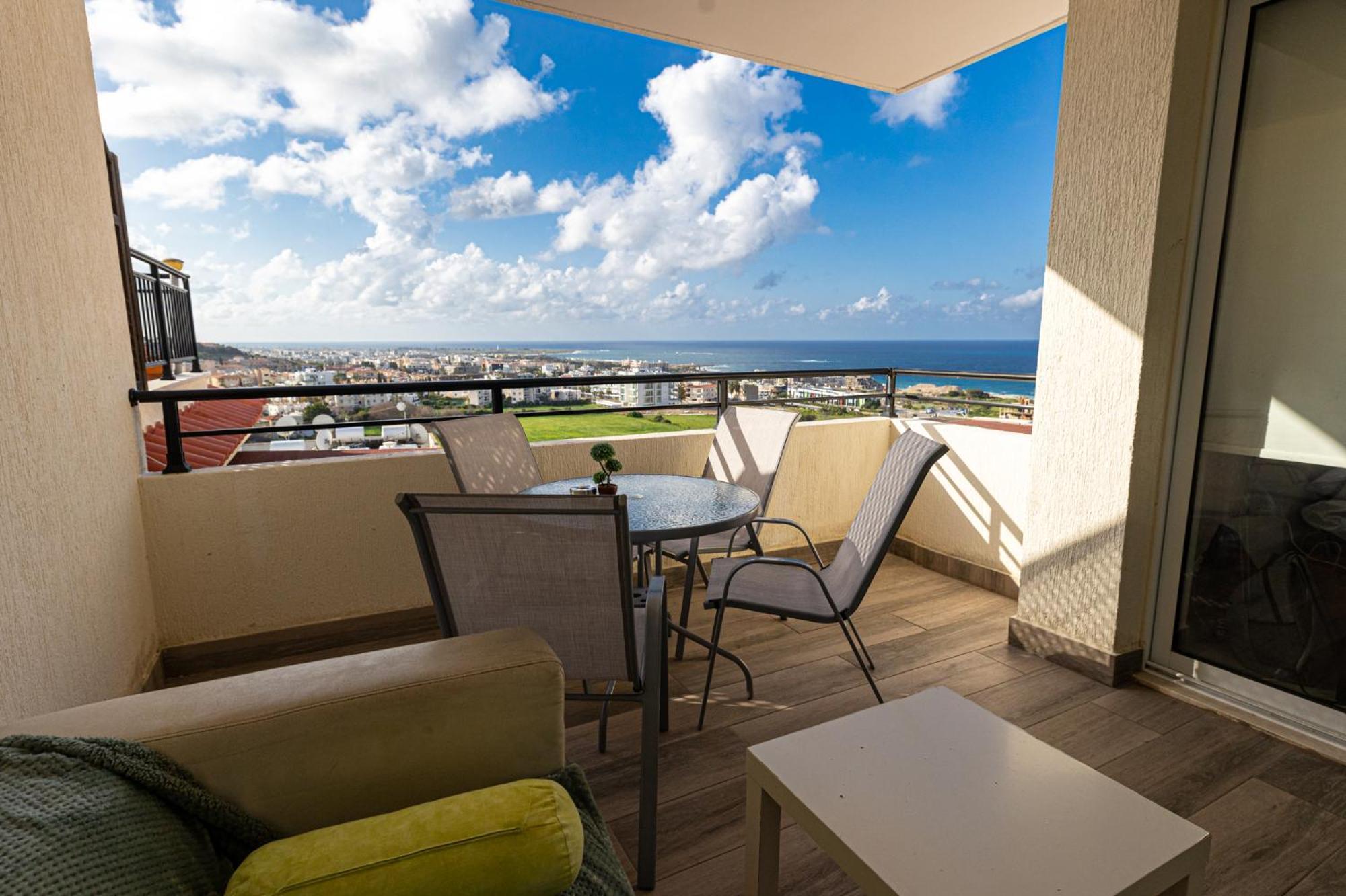 Апартаменти Eden Blue-Horizon 1B, Paphos, Sea View, Pool Konia Екстер'єр фото